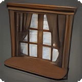 Imitation Curtained Window