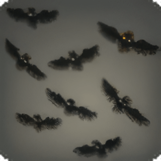 Wall-mounted Vampire Bats